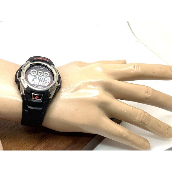 Casio Men's Watch GWM500A-1 G-Shock Solar Silver Black Resin 46mm Sport … - Picture 4 of 14